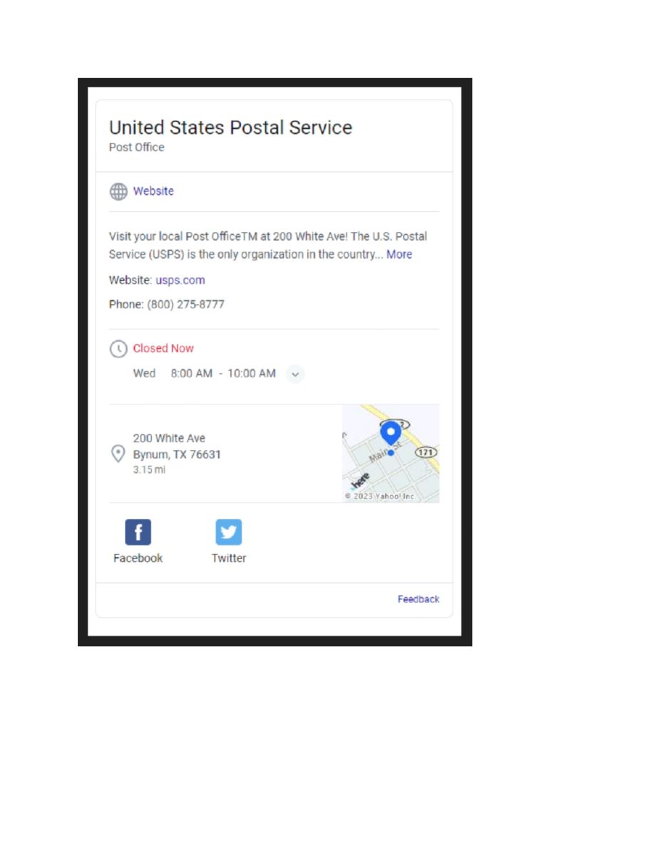 USPS location and details